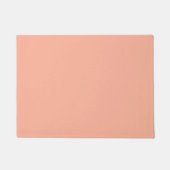 Coral Peach Solid Color Deurmat (Voorkant)