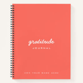 Coral Peach Thanksgiving Gratitude Journal Notitieboek