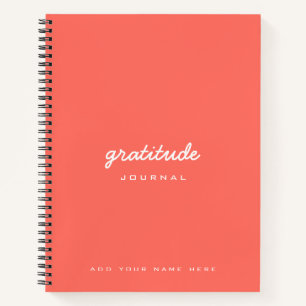 Coral Peach Thanksgiving Gratitude Journal Notitieboek