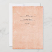 Coral Peach Weddenschap Instant Digital Download Kaart (Achterkant)