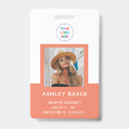 Coral Photo Company Security Logo Name and Title Badge