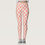 Coral Pink Checkerboard Leggings - Vet & Speels<br><div class="desc">Draai hoofden met deze koraalroze dambord leggings! Het levendige roze en gebroken witte dessin zorgt voor een speelse, retro sfeer in je garderobe – ideaal om een pop kleur aan je dag toe te voegen. Of je nu loungen, gelaagdheid, of het stappen uit, deze leggings zijn zo comfortabel als ze...</div>