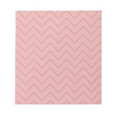 Coral Pink Chevron Notitieblok (Voorkant)