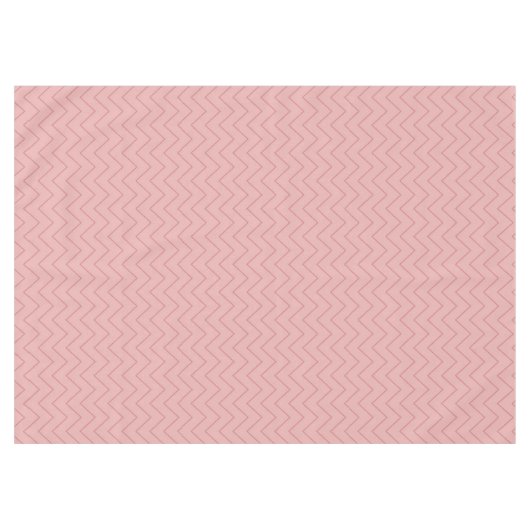 Coral Pink Chevron Tafelkleed (Voorkant (Horizontaal))