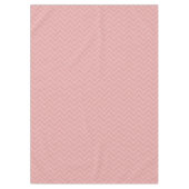 Coral Pink Chevron Tafelkleed (Voorkant)