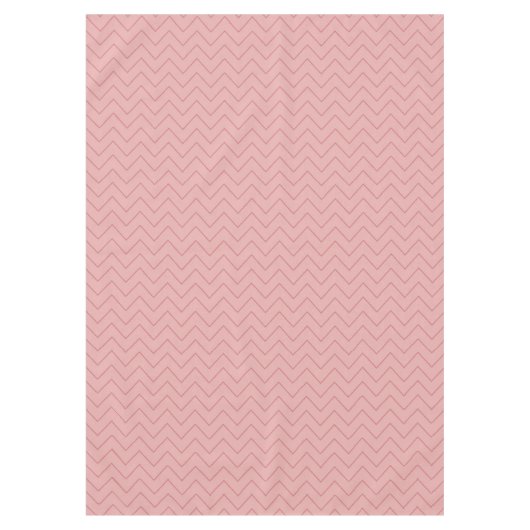 Coral Pink Chevron Tafelkleed (Voorkant)
