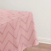 Coral Pink Chevron Tafelkleed (Voorbeeld)