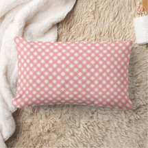 Coral Pink Country Style Gingham Patroon