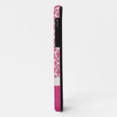 Coral Pink Damask gepersonaliseerd iPhone 5 Hoesje (Achterkant/links)