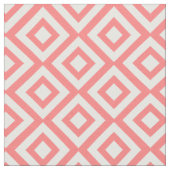 Coral Pink Diamonds Stof (Close Up)