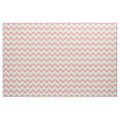 Coral Pink en Mint Green Chevron Pattern Stof (Fat Quarter)