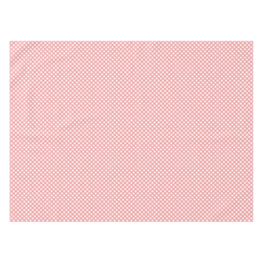 Coral Pink Gingham Pattern Tafelkleed (Voorkant (Horizontaal))