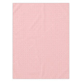 Coral Pink Gingham Pattern Tafelkleed (Voorkant)