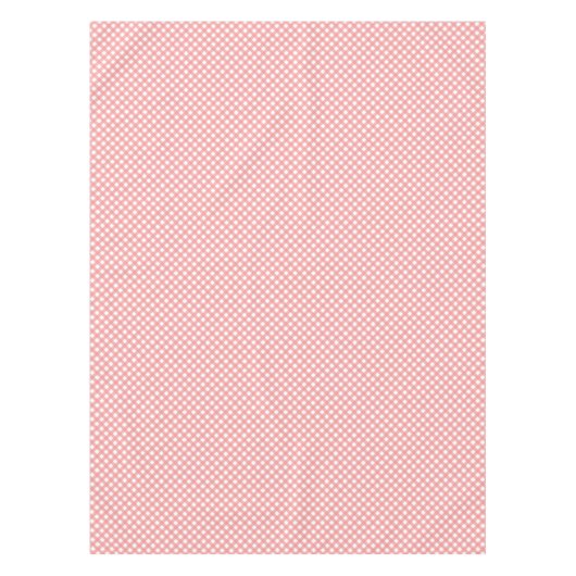 Coral Pink Gingham Pattern Tafelkleed (Voorkant)