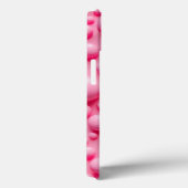 Coral Pink Glossy Bubbles iPhone Case Art (Achterkant / Rechts)