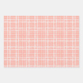 Coral Pink kerstfeestjes Boho Trendy Inpakpapier Vel (Voorkant 2)