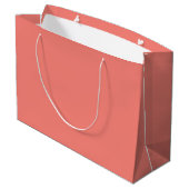 Coral Pink Large Gift Bag Groot Cadeauzakje (Achterkant Gekanteld)
