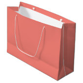 Coral Pink Large Gift Bag Groot Cadeauzakje (Voorkant Gekanteld)