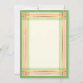 Coral Pink Mint Green Play Wedding Kaart (Achterkant)