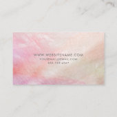 Coral Pink Moeder van Pearl Elegant Visitekaartje (Achterkant)