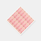 Coral Pink Ombre moderne kerstboom Servet (Hoek)