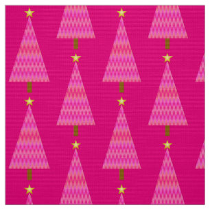 Coral Pink Ombre moderne kerstboom Stof