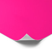 Coral Pink Oranje White Squares Poster (Hoek)