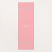 Coral Pink Palette Yoga Mat (Achterkant)