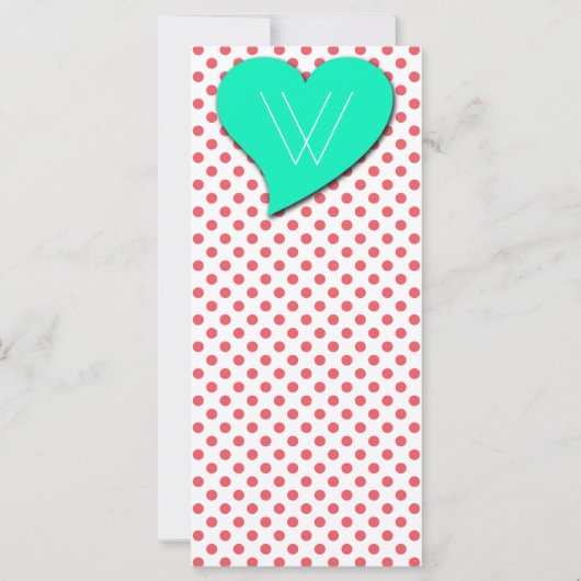 Coral Pink Polka Dots-Monogram van Shirley Taylor (Voorkant)