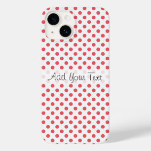 Coral Pink Polka Dots van Shirley Taylor Case-Mate iPhone 14 Hoesje