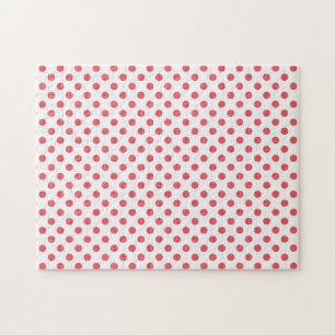 Coral Pink Polka Dots van Shirley Taylor Legpuzzel
