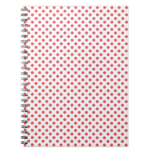 Coral Pink Polka Dots van Shirley Taylor Notitieboek