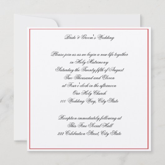 Coral Pink Poppies Kaart (Achterkant)