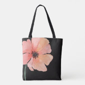 Coral Pink Poppy Custom Canvas tas (Achterkant)