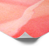  Coral Pink Rose Floral Art Fotografie Poster (Hoek)