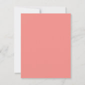 Coral Pink Rose Flower Art Note Card Set Notitiekaartje (Achterkant)