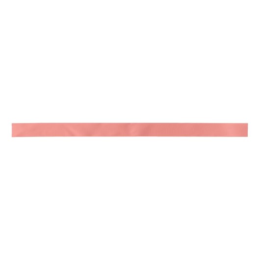 Coral Pink Satin Ribbon Satijnen Lint (Voorkant)