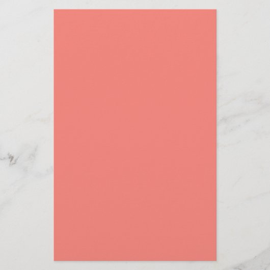 Coral Pink Stationery Briefpapier (Voorkant)