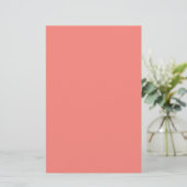 Coral Pink Stationery Briefpapier (Staand voorkant)