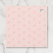 Coral Pink Valentijnsdag Gift Label (Achterkant)