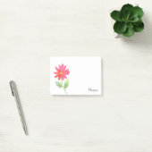 Coral Pink Waterverf Daisy Post-it® Notes (Kantoor)
