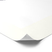 Coral Pink White Grey Abstract Art Wall Poster (Hoek)