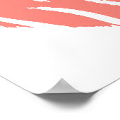 Coral Pink Wild Heart Poster (Hoek)