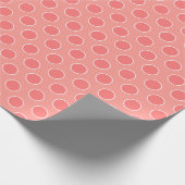 Coral Polka-Dot Cadeaupapier (Hoek)