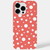 Coral Polka Dot Case-Mate iPhone Case (Achterkant)
