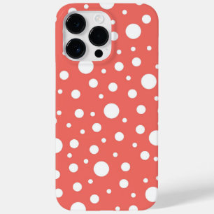 Coral Polka Dot Case-Mate iPhone 14 Pro Max Hoesje
