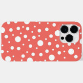 Coral Polka Dot Case-Mate iPhone Case (Achterkant (horizontaal))