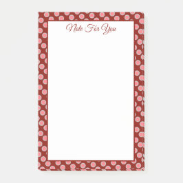 Coral Polka Dot Post-it® Notes