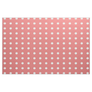 Coral Polka Dot Stof