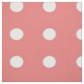 Coral Polka Dot Stof (Swatch)